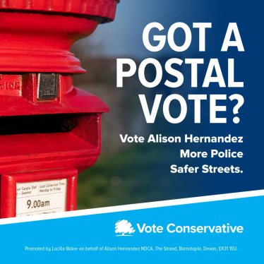 Register to vote by post for PCC Elections